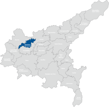 Carte Teissiere de Cornet