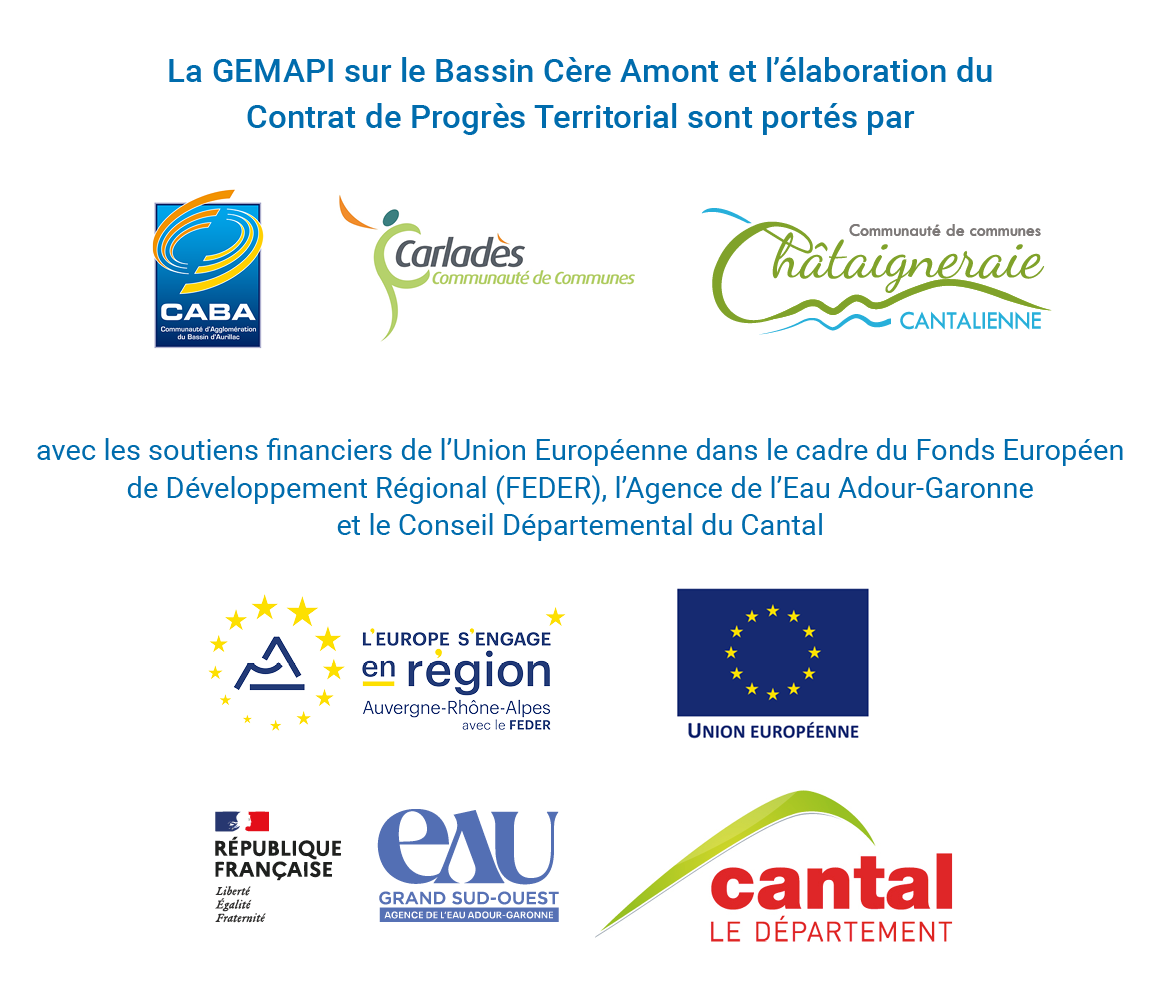 Logos partenaires GEMAPI